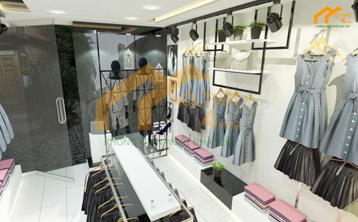 Mẫu thi công shop thời trang