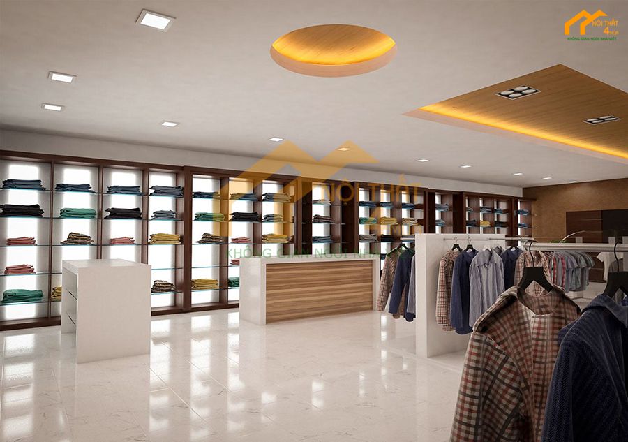 Mẫu thi công shop thời trang