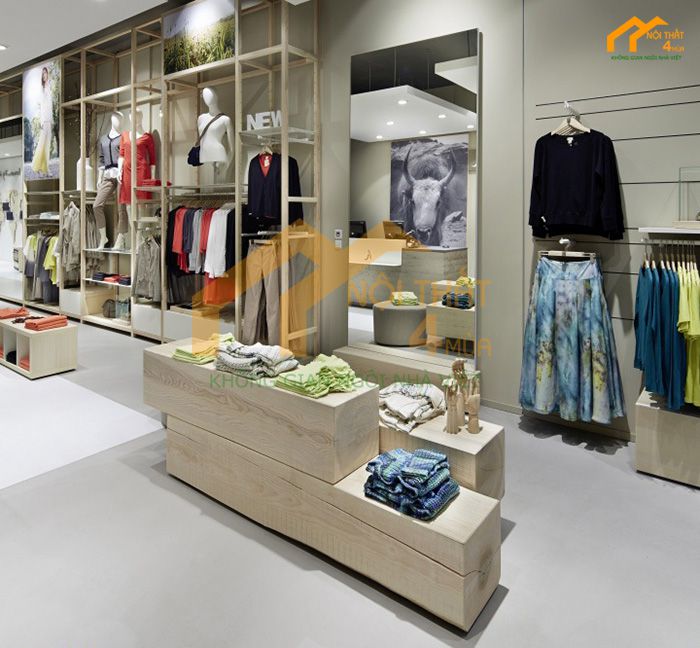 Mẫu thi công shop thời trang