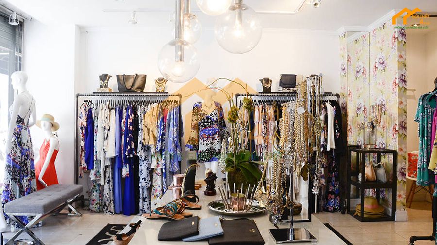 Mẫu thi công shop thời trang