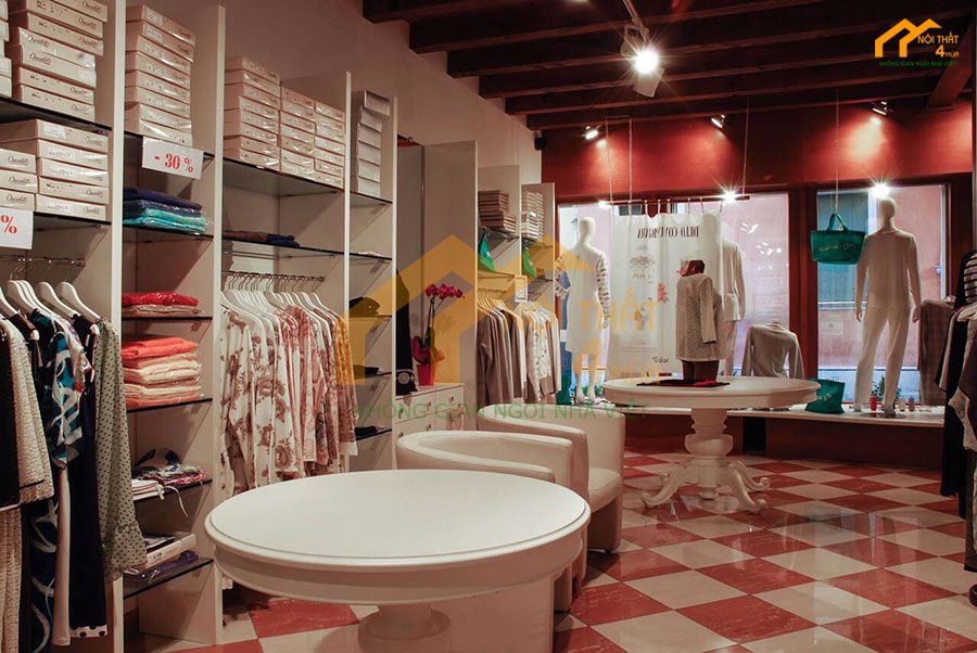 Mẫu thi công shop thời trang