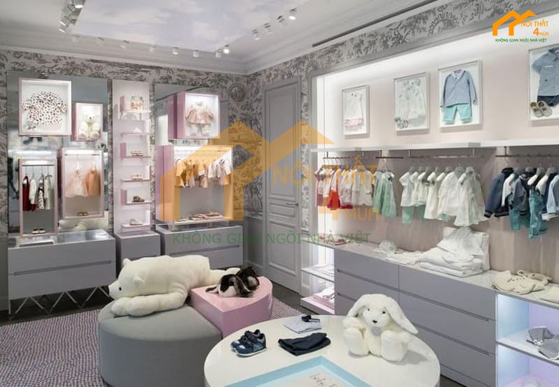 Mẫu thi công shop thời trang