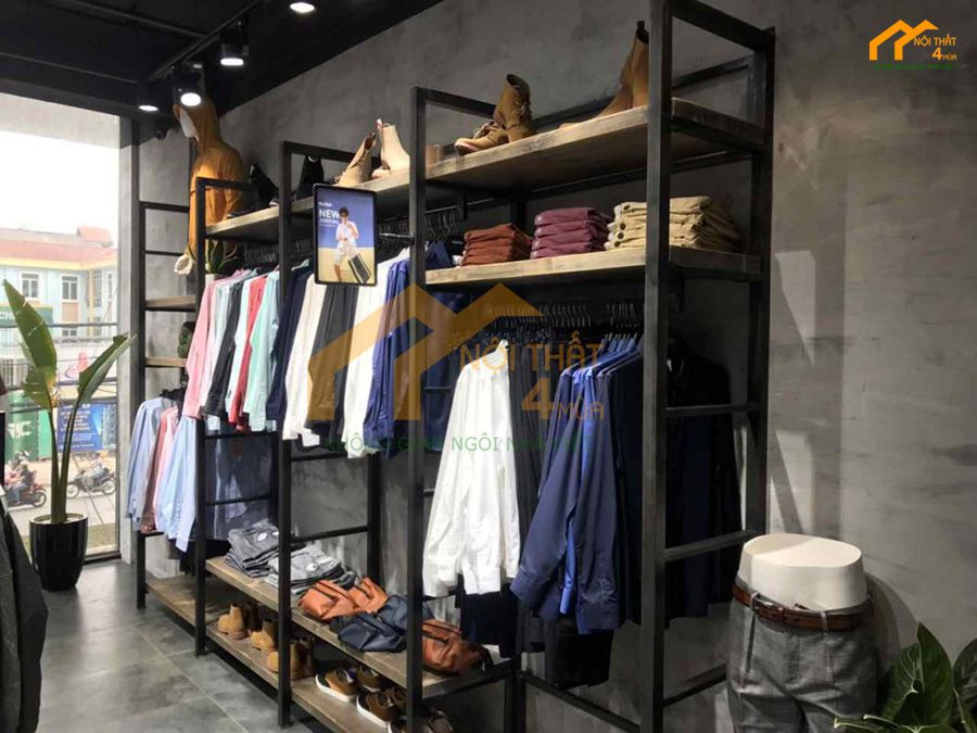 Mẫu thiết kế shop quần áo nhỏ