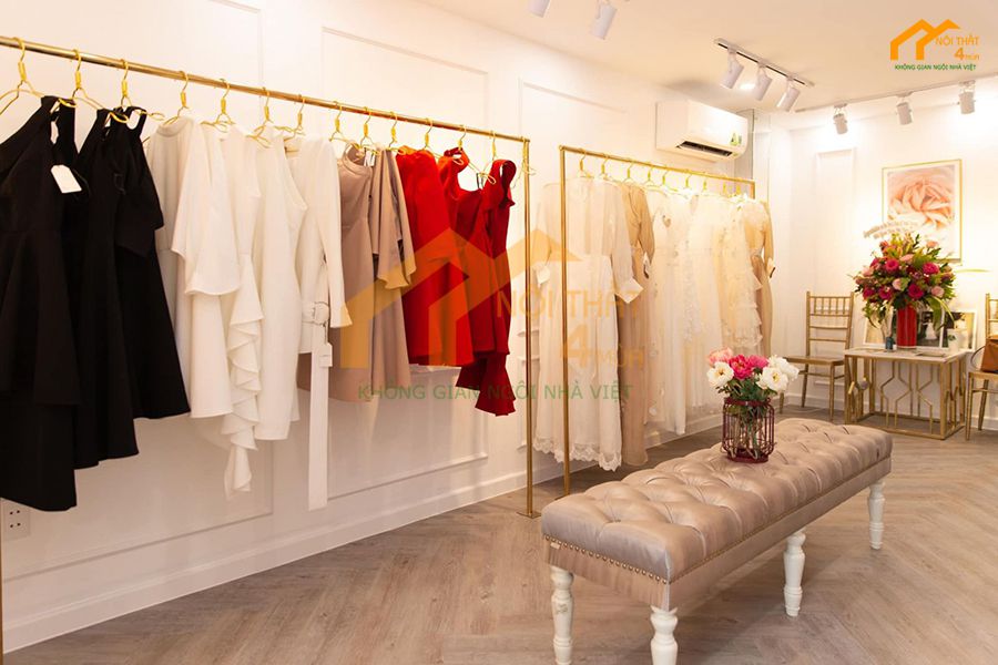 Mẫu thiết kế shop quần áo nhỏ