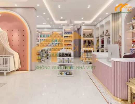 30+ Mẫu thiết kế cửa hàng bỉm sữa đẹp ấn tượng Hút Khách 8 Thiết kế cửa hàng sữa bỉm đẹp ấn tượng