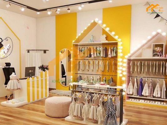 30+ Mẫu thiết kế shop quần áo trẻ em nhỏ đẹp ấn tượng 10 Mẫu thiết kế shop quần áo trẻ em đẹp