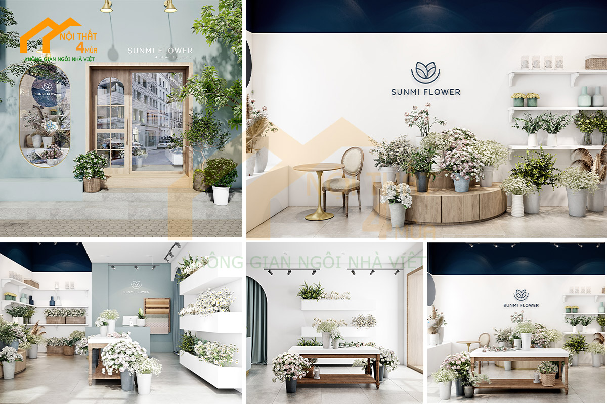 Bí quyết thiết kế shop hoa tươi cuốn hút “vạn người mê” 8 thiết kế shop hoa tươi nhỏ phong cách sang trọng