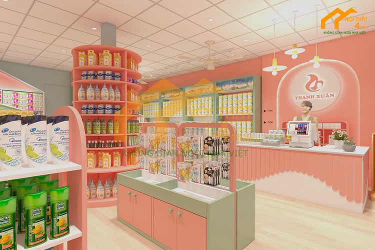 30+ Mẫu thiết kế shop mẹ và bé nhỏ đẹp và ấn tượng 30 Decor shop Mẹ và Bé phong cách hiện đại