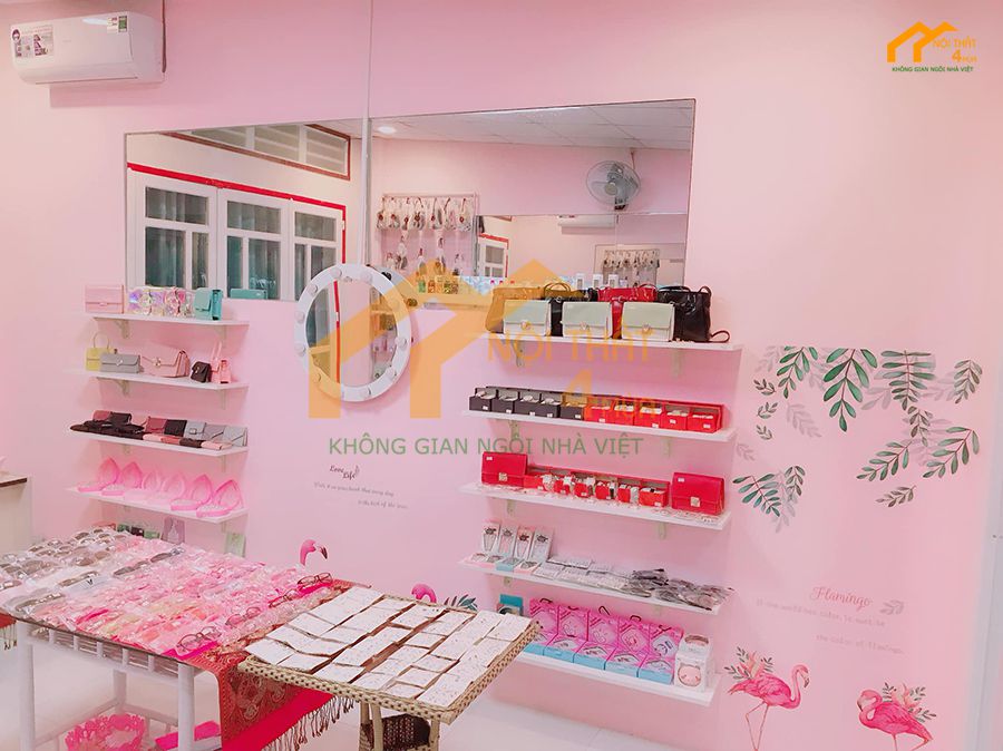 Mẫu thiết kế shop phụ kiện theo phong cách thanh lịch