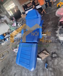 Giường phun xăm chỉnh cơ màu xanh - GPXCC04
