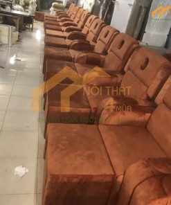 Ghế foot bọc nhung màu cam đất - GMF19 4 Mẫu ghế foot bọc nhung màu cam đất