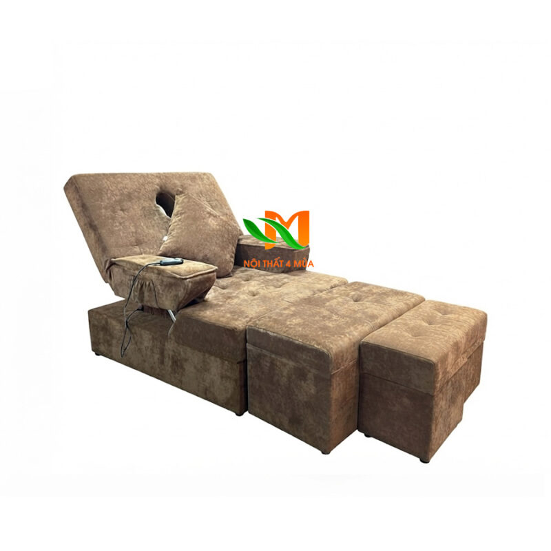 Ghế massage foot điện bọc nhung cao cấp - GMF27 5 Giường ghế massage foot cao cấp