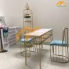 Bàn nail chân sắt mỹ nghệ - BLN01 2 Mẫu bàn nail chân sắt mỹ nghệ