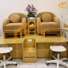 Bộ ghế nail bụt cao đơn giản đẹp