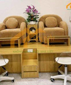 Bộ ghế nail bụt cao đơn giản đẹp