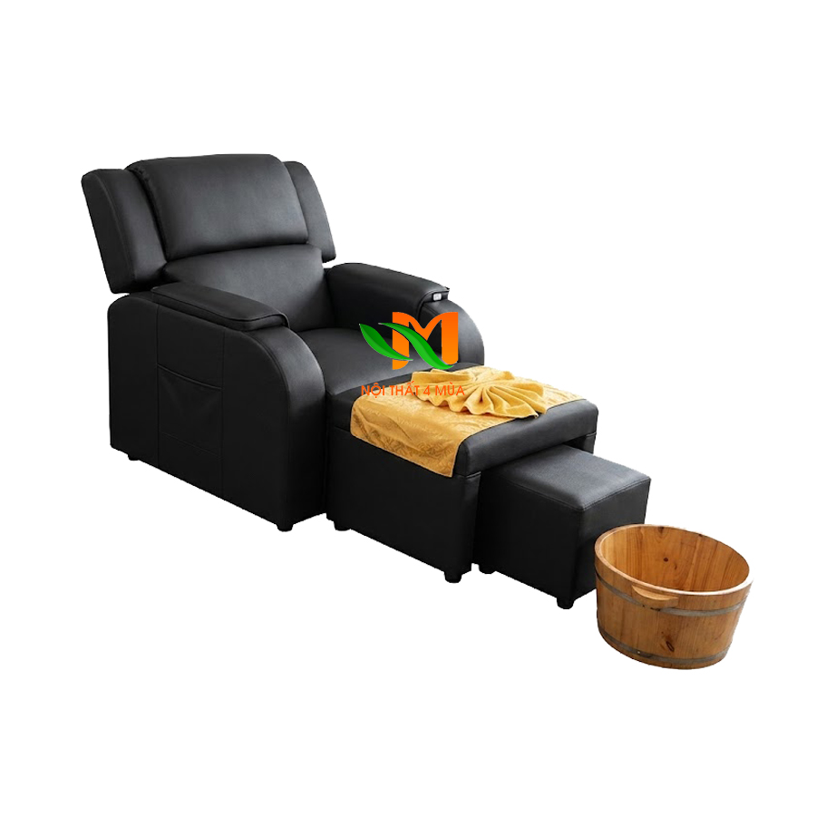 Ghế foot điện bọc da cao cấp Ghế foot điện bọc da cao cấp