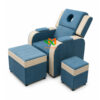 Ghế massage foot 2 màu xanh kem