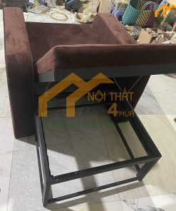 Ghế foot khung sắt bọc nhung cao cấp