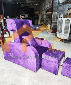 Mẫu ghế foot màu tím đẹp