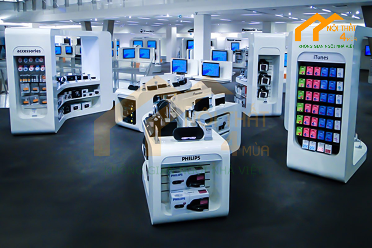 20+ Mẫu thiết kế cửa hàng phụ kiện điện thoại đẹp Hot 2025 3 lưu ý quan trọng khi thiết kế cửa hàng phụ kiện điện thoại