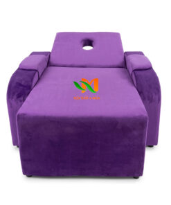Mẫu ghế massage foot body bọc nhung tím