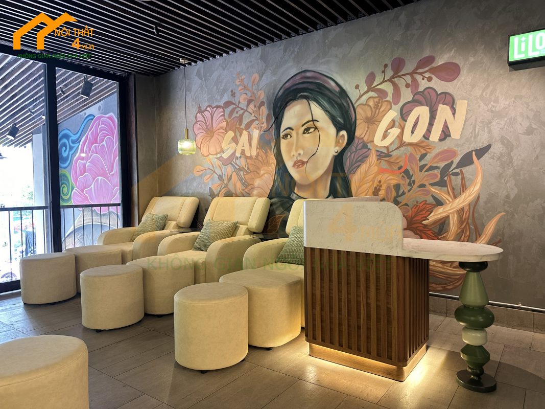Công trình nội thất spa Lilo head spa & treatment quận 1 1 Mau quay le tan tai Lilo Spa