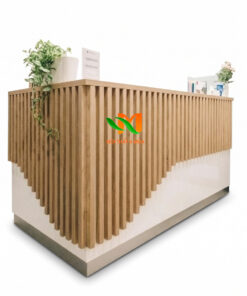 Quầy lễ tân chữ L 2m4 hiện đại - QTN08