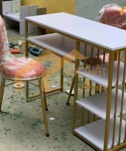 Bộ bàn nail tay 2 ghế trái tim