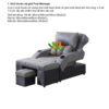 Ghế massage foot điện khung sắt bọc nhung cao cấp - GMF50 1 Ghế massage foot điện khung sắt bọc nhung cao cấp - GMF50