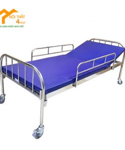 Giường bệnh nhân nâng đầu Inox - GBN04 3 giường bệnh nhân nâng đầu