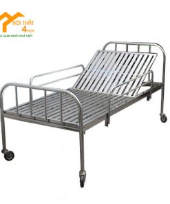 giường bệnh nhân nâng đầu inox