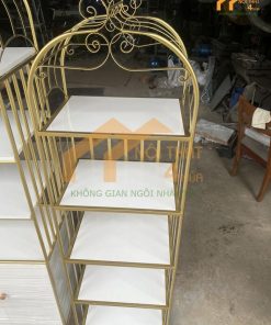 Kệ trưng bày 4 tầng bằng sắt đẹp
