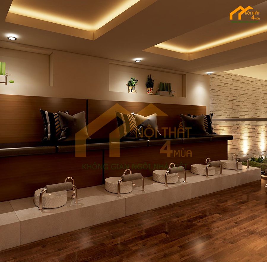 Mẫu spa kết hợp nail quận 1