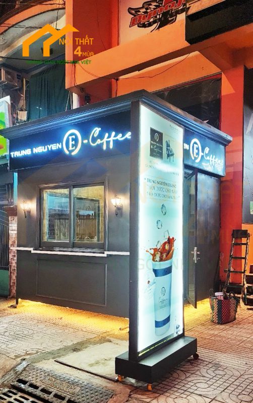 Thi công quán cafe take away Trung Nguyên E-Coffee 1 thi công quán cafe take away đẹp