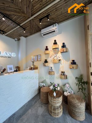 thi công spa phong cách vintage 1