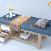 Giường spa gỗ thông có hộc tủ 2 ngăn kéo - GTCC06 1 Giường spa cao cấp