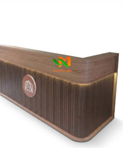 Quầy lễ tân chữ L gỗ công nghiệp giá rẻ - QLTSP06