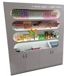 Mẫu tủ mỹ phẩm spa hiện đại