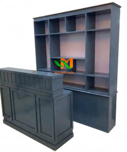 Tủ trưng bày mỹ phẩm gỗ hiện đại