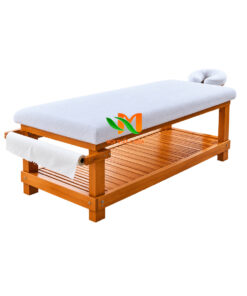 Giường spa gỗ sồi cao cấp màu tự nhiên