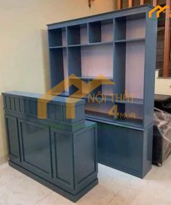 Tủ trưng bày mỹ phẩm gỗ hiện đại