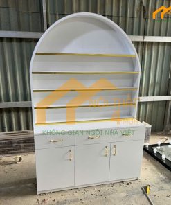 Kệ tủ nail vòng cung hiện đại