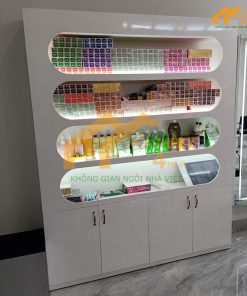 Mẫu tủ mỹ phẩm spa hiện đại