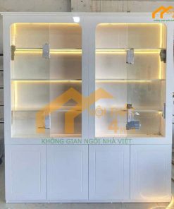 Tủ mỹ phẩm spa có kính