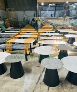 Bàn sofa soa tròn mặt đá
