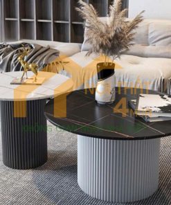Bàn sofa soa tròn mặt đá