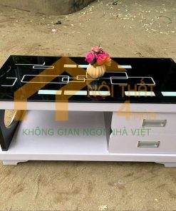Bàn sofa chữ nhật mặt đá
