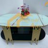 Bàn sofa spa oval hiện đại