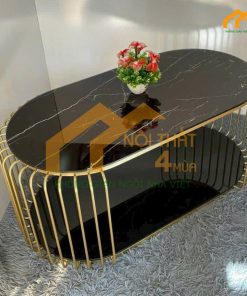 Bàn sofa spa oval hiện đại