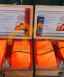 Hộp đá muối massage chân himalaya